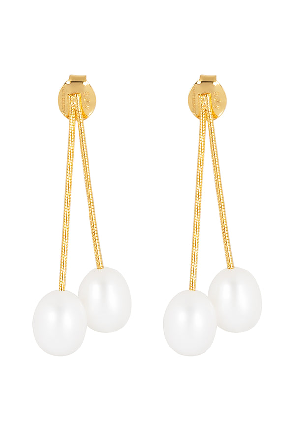 Dauphinette Cherry Picker Pearl Earrings
