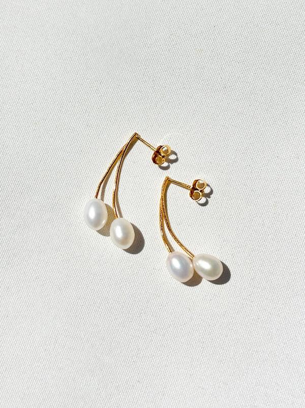 Dauphinette Cherry Picker Pearl Earrings