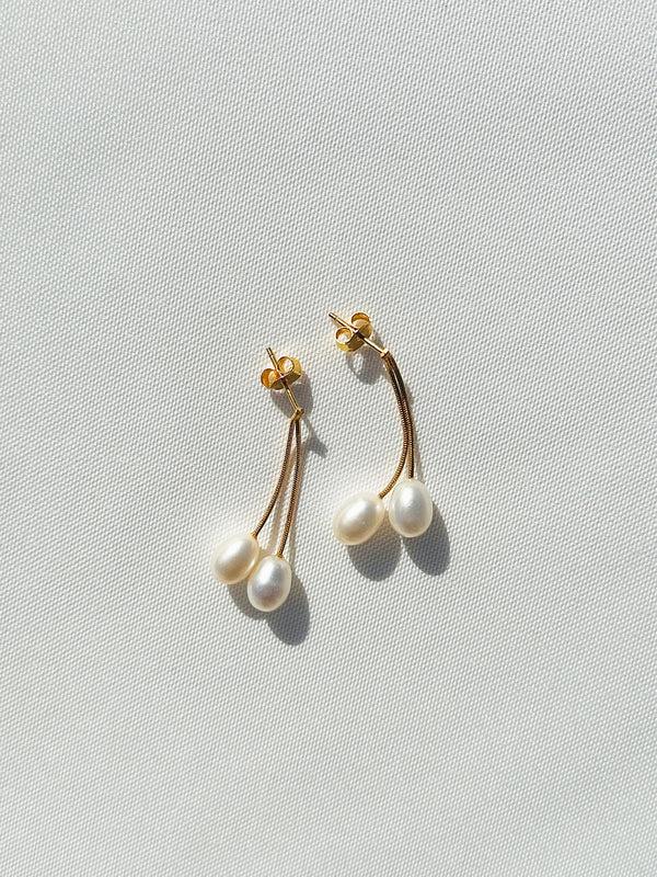 dauphinette Cherry Picker Pearl Earrings