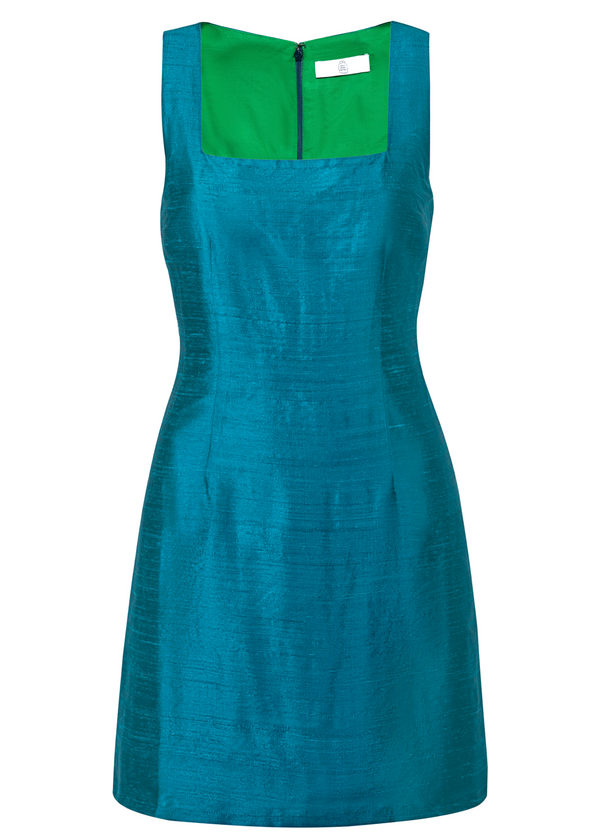 dauphinette Doris Dress in Emerald Silk Dresses