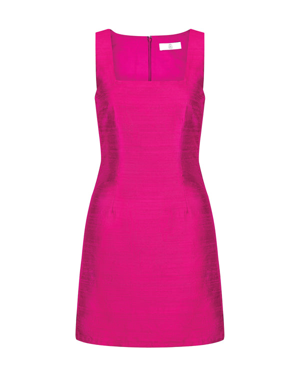 Dauphinette Doris Dress In Pink Silk Dresses