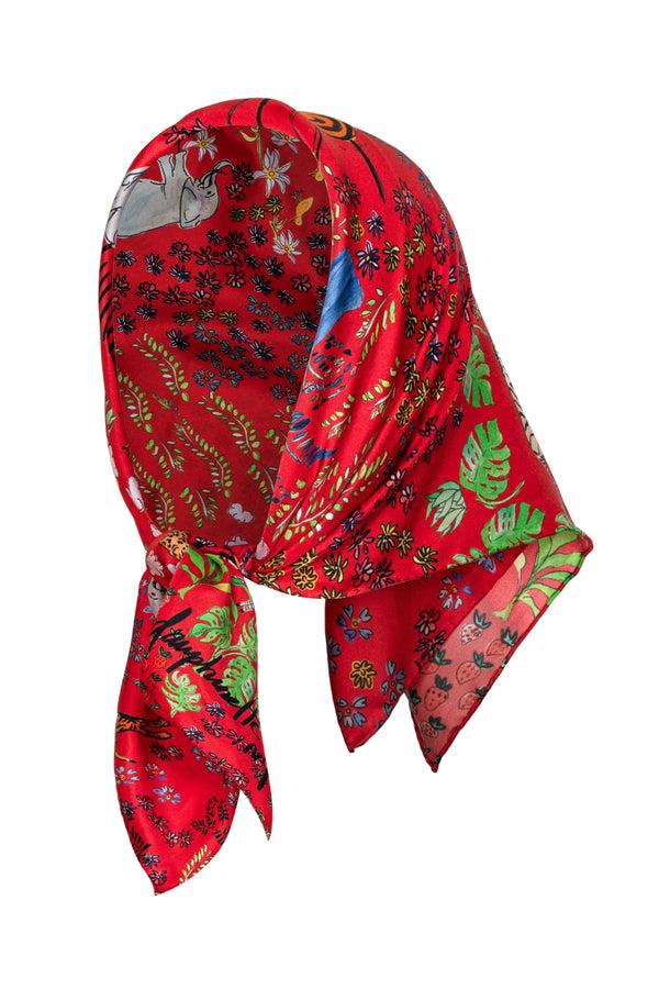 Dauphinette Fever Dream Jumbo Silk Scarf