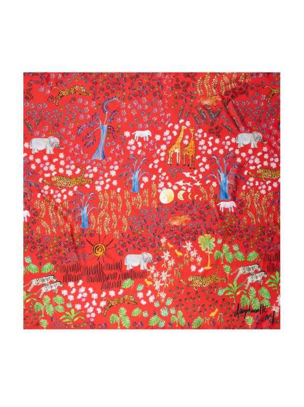 dauphinette Fever Dream Jumbo Silk Scarf