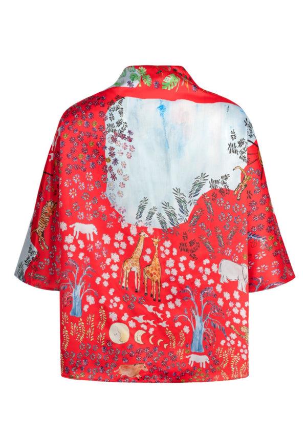 dauphinette Floatkerchief Top in Fever Dream