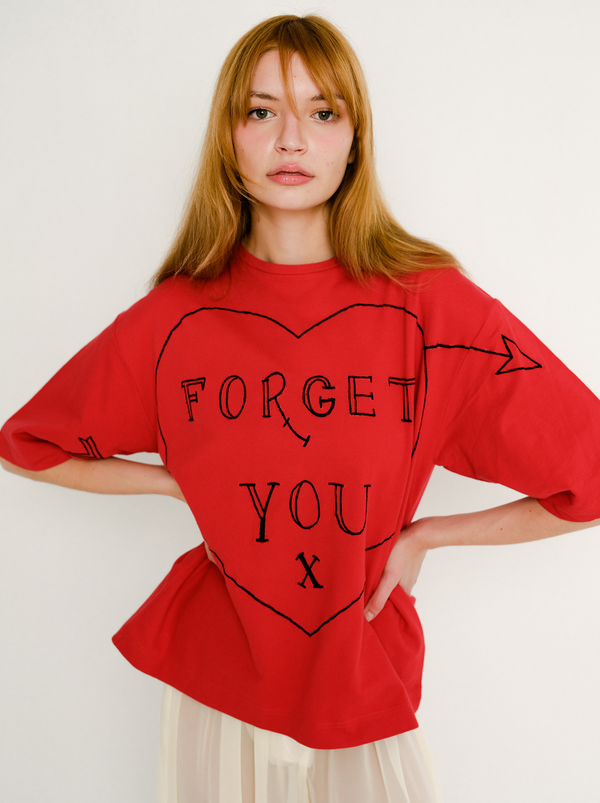dauphinette Forget You Embroidery Tee