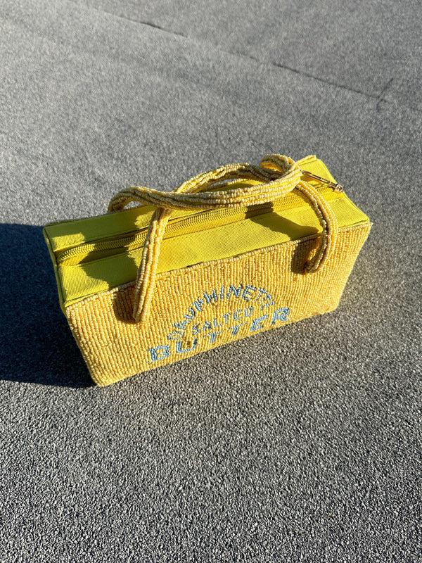 Dauphinette Hand-Beaded Butter Bag