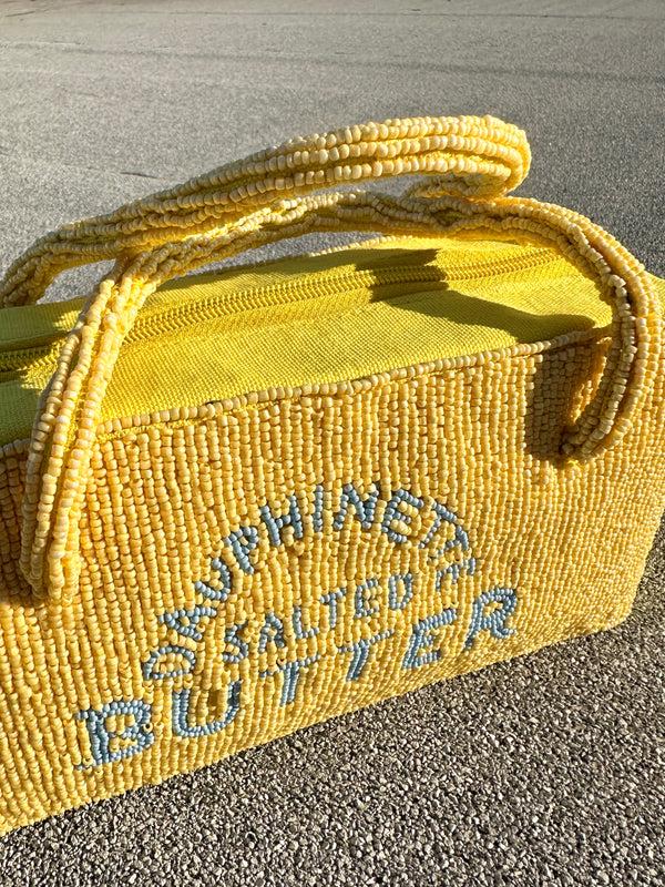 Dauphinette Hand-Beaded Butter Bag
