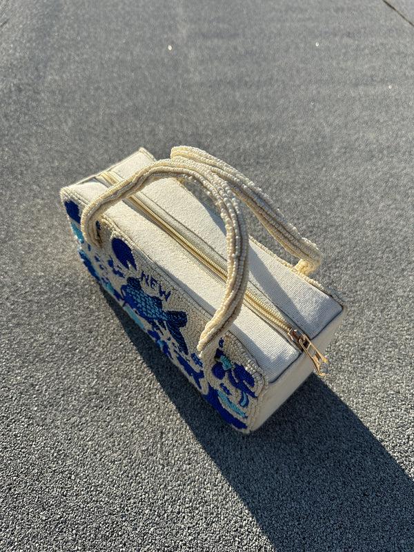 Dauphinette Hand-Beaded Chinoiserie Bag