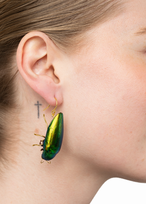 Dauphinette Happy Beetle Earring (Single)
