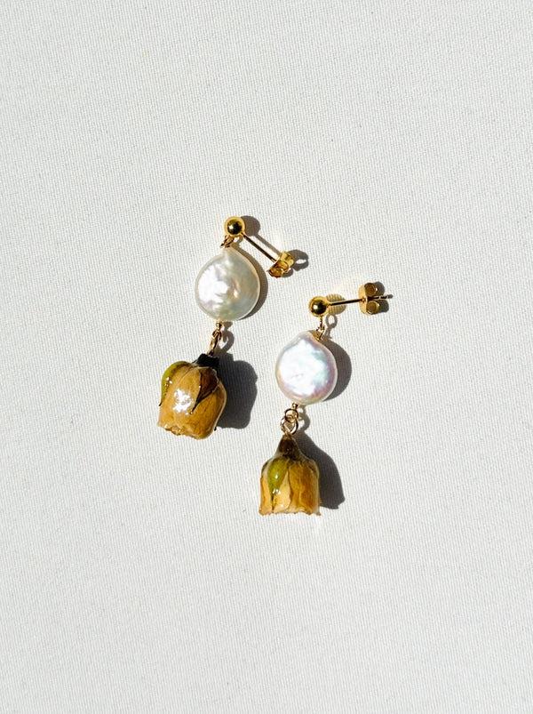 dauphinette Ivory Rosewater Earrings Earrings