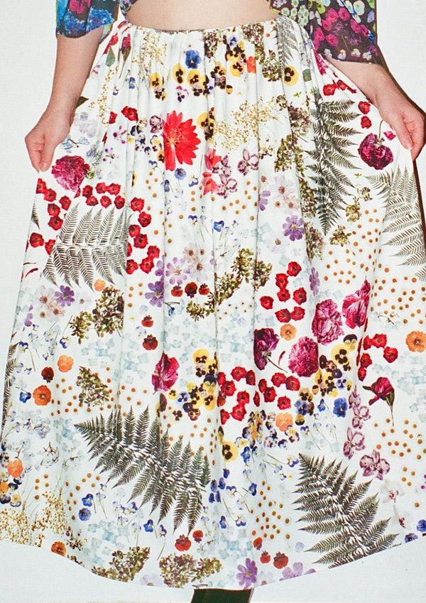 dauphinette Jersey Midi Skirt in Potpourri Skirts