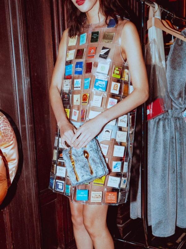 Dauphinette Matchbook Quilt Mini Dress Dresses