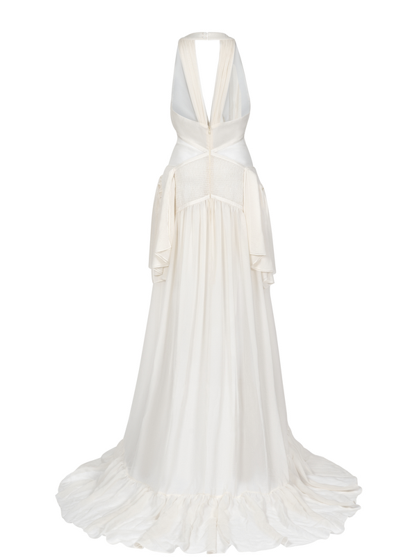 Dauphinette Miriam Dress In Ivory Silk Dresses