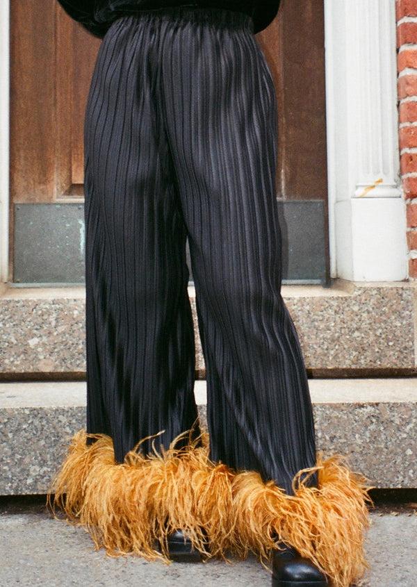 Dauphinette Party Pants In Midnight Pleats Pants