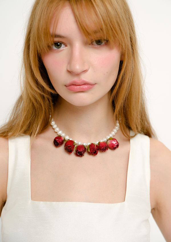 Dauphinette Rose Fangs Necklace Necklaces