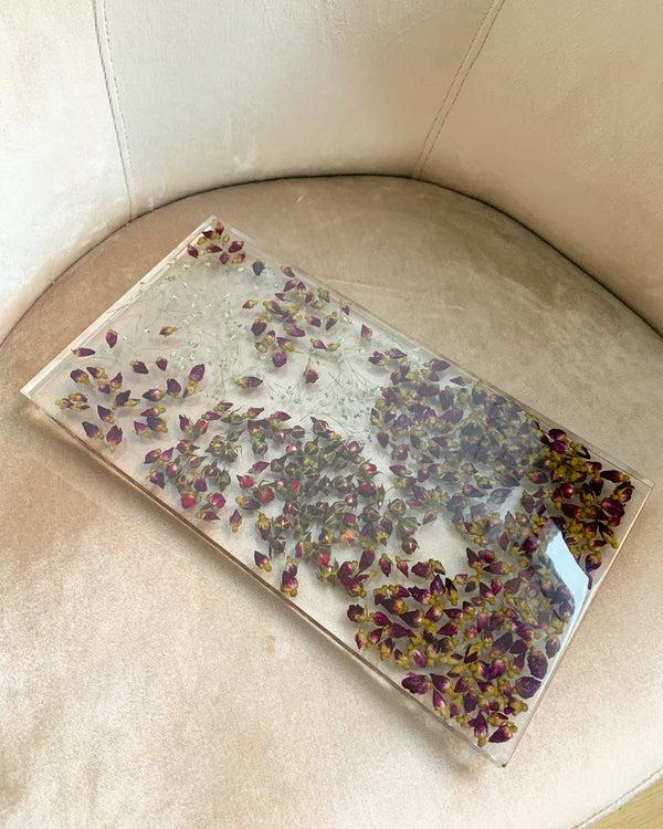 dauphinette Rosebud Tray