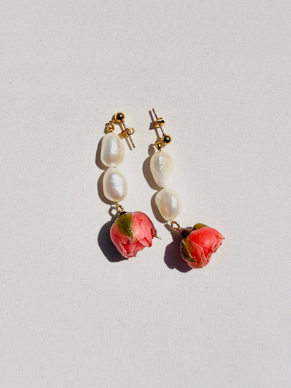 dauphinette Rosewater Nugget Earrings Earrings