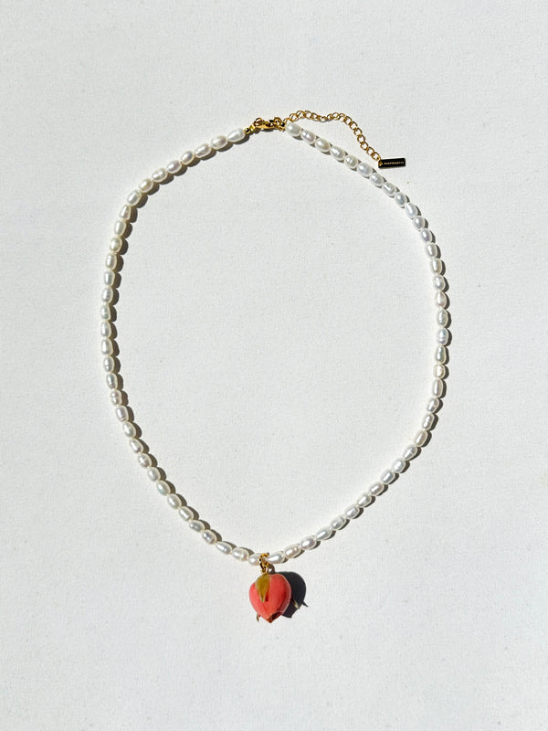 dauphinette Single Rose Strand in Sakura Necklaces