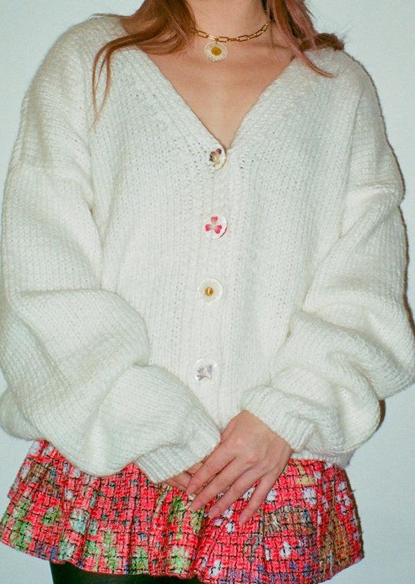 dauphinette Snow Flora Cardigan