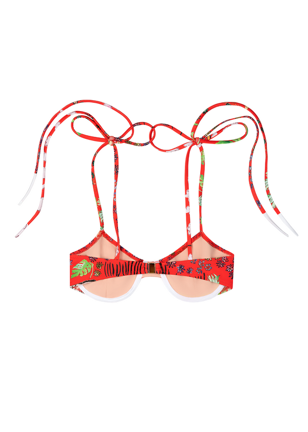 Dauphinette Underwire Swim Top In Fever Dream