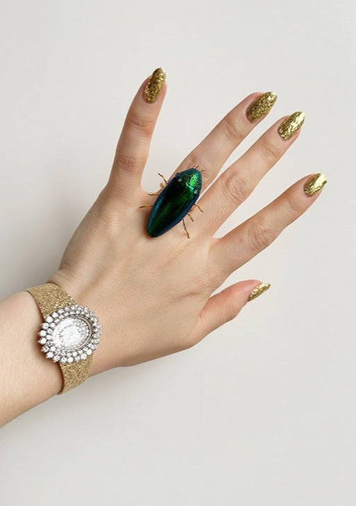 Dauphinette Victorian Beetle Ring