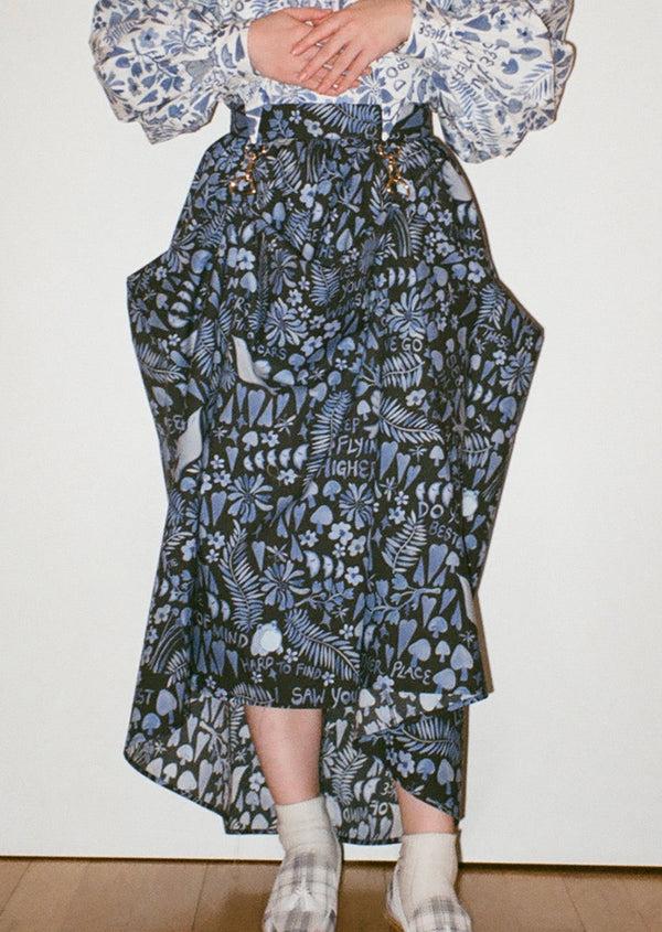 Dauphinette Hitched Skirt In Lazy Boy Floral Skirts