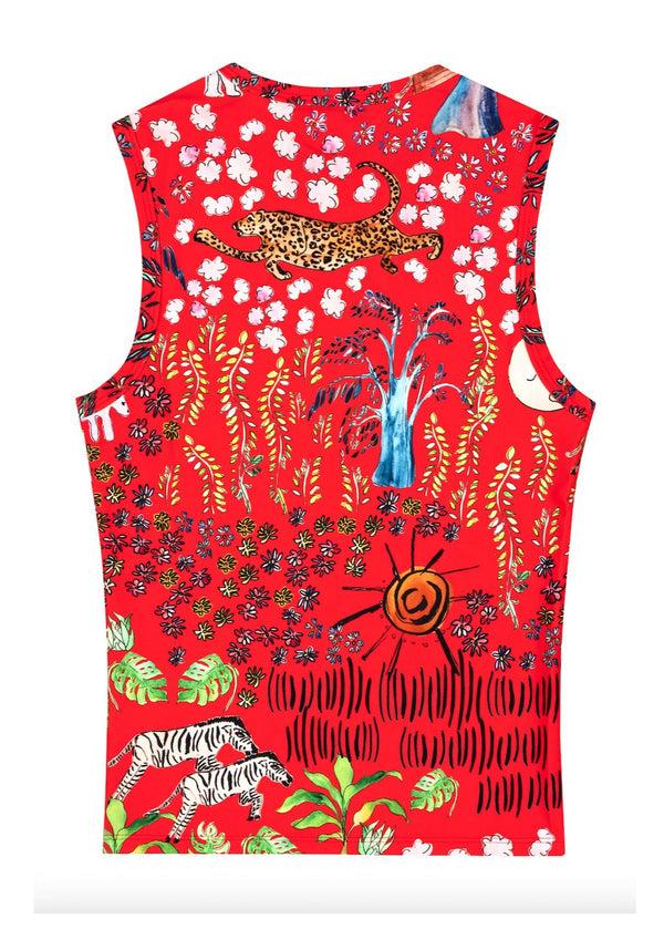 Dauphinette Olive Tank In Fever Dream Shirts U0026 Tops