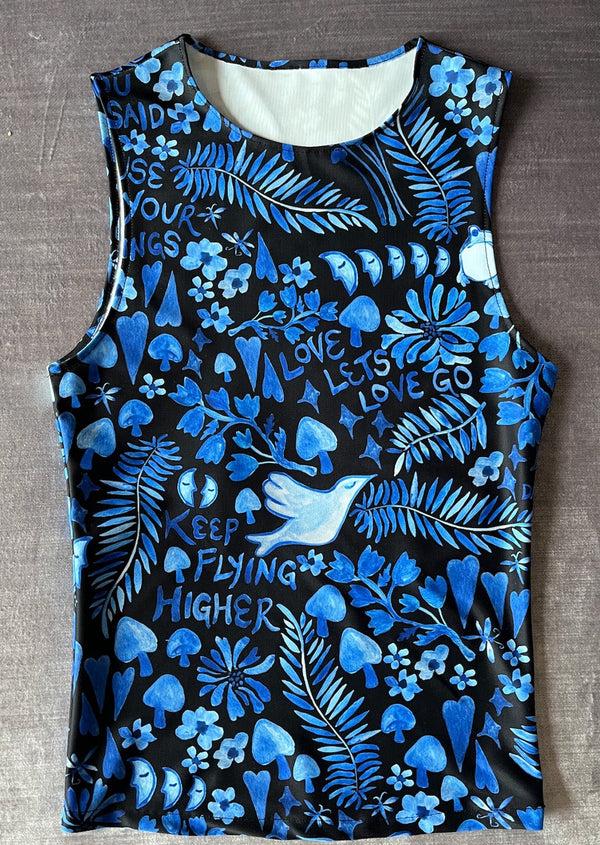 Dauphinette Olive Tank In Lazy Boy Floral Shirts U0026 Tops