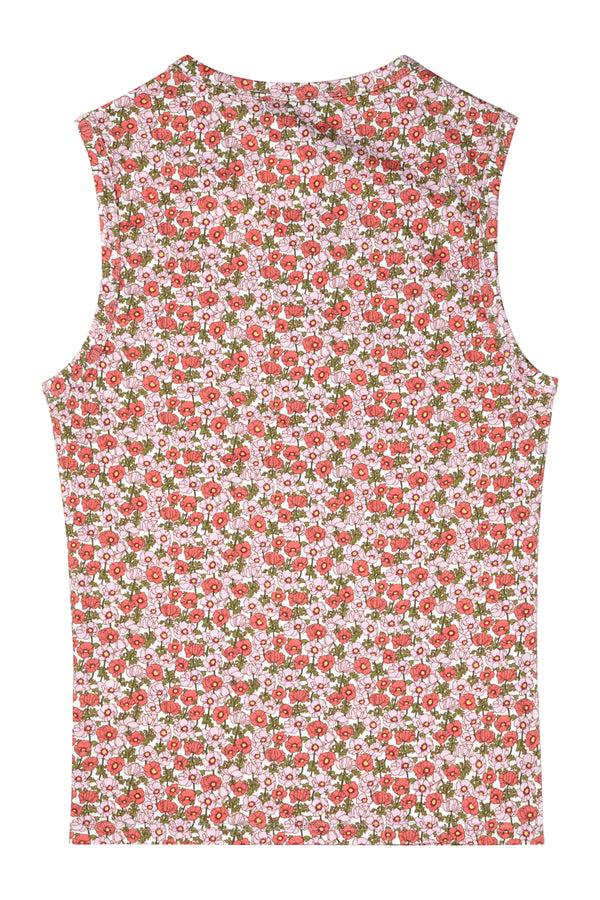 Dauphinette Olive Tank In Liberty Floral Shirts U0026 Tops