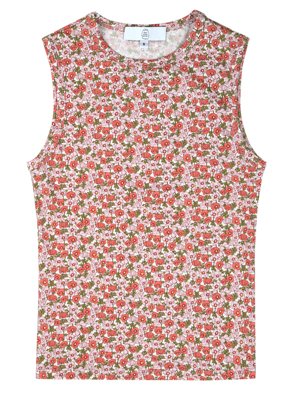 dauphinette Olive Tank in Liberty Floral Shirts u0026 Tops
