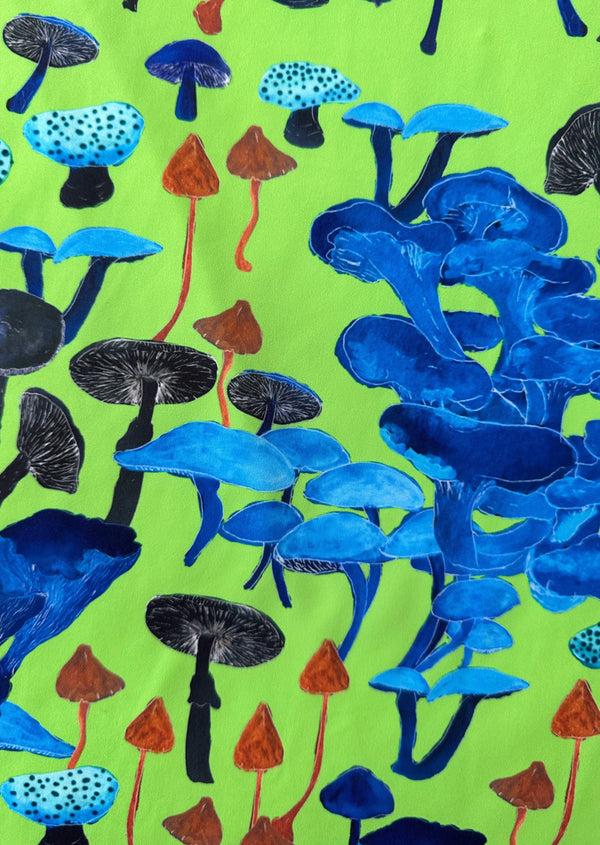 Dauphinette Olive Tank In Neon "Death Cap For Cutie" Shirts U0026 Tops