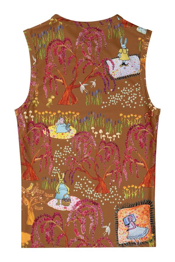 Dauphinette Olive Tank In Whiskey Business Shirts U0026 Tops