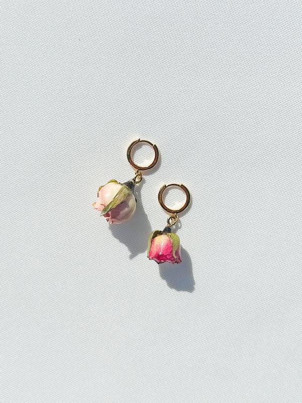 dauphinette Rosebud Baby Hoop Earring (Single) Earrings