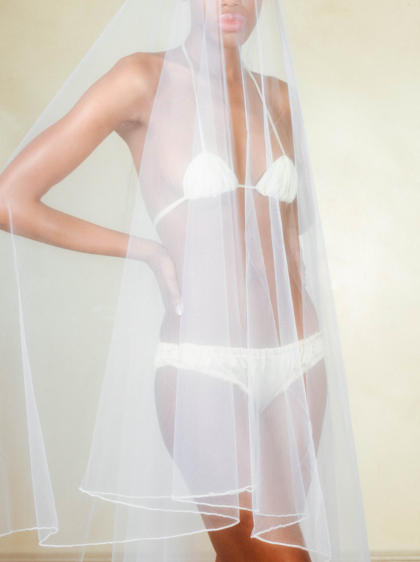 dauphinette Shirley Bridal Bikini in Ivory Silk Charmeuse Dresses