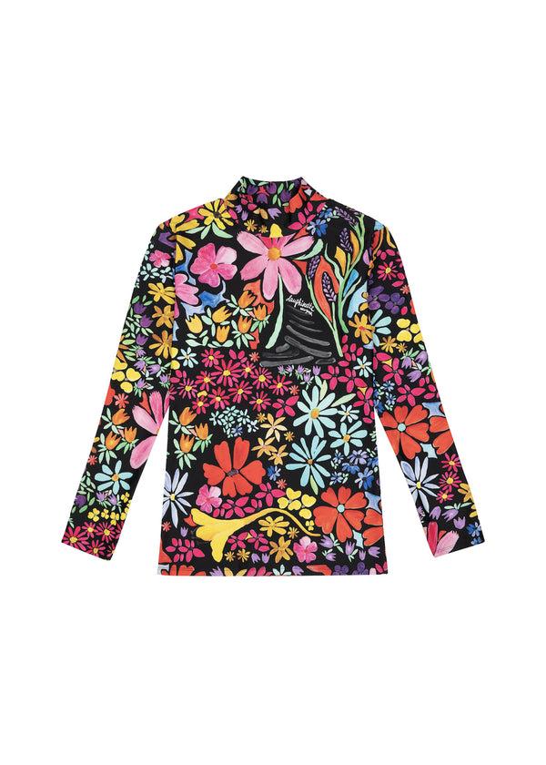 Dauphinette Sophia Turtleneck In Wonderland Flora Shirts U0026 Tops