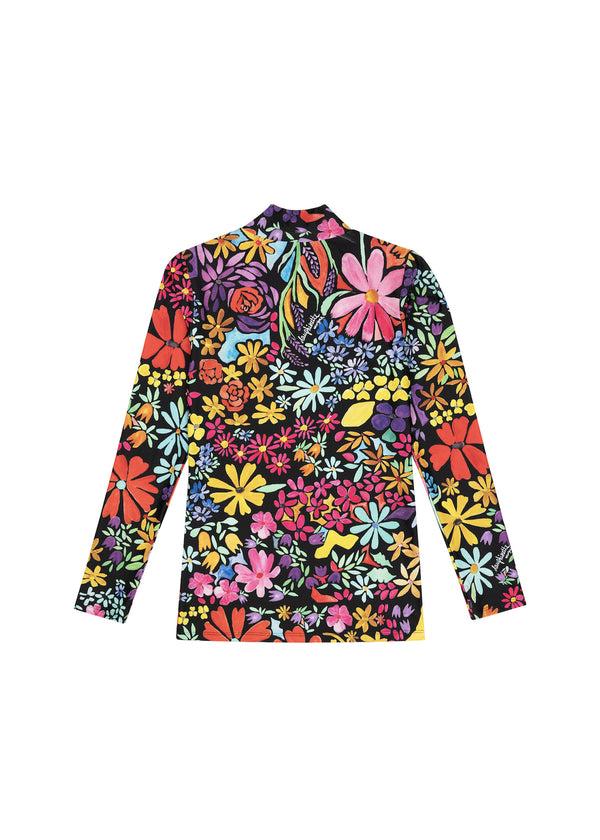 Dauphinette Sophia Turtleneck In Wonderland Flora Shirts U0026 Tops