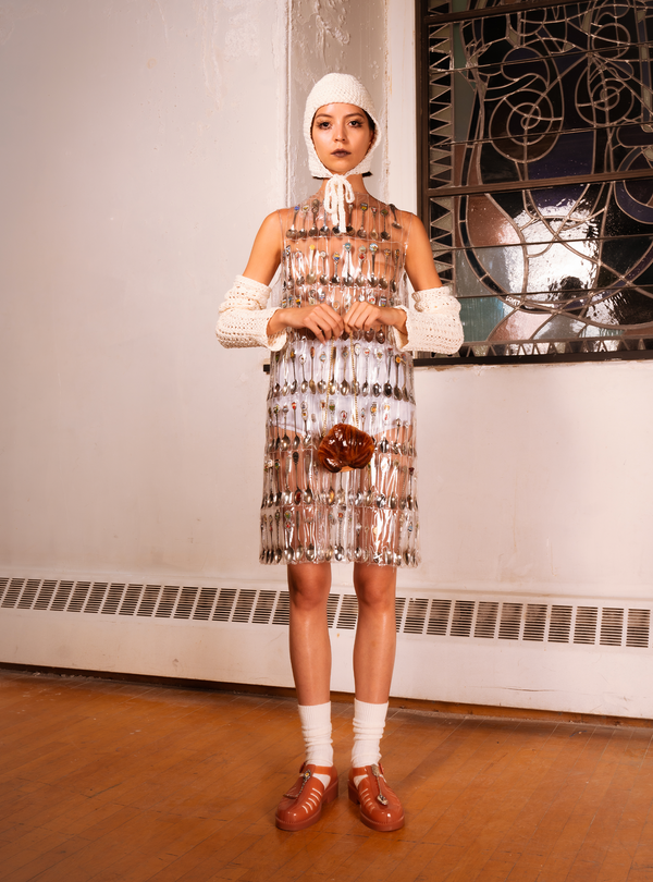 dauphinette Souvenir Spoon Quilt Mini Dress Dresses