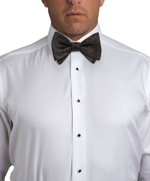 David Donahue CH07587002 | Black Paisley Self-Tie Bow Tie & Cummerbund Set Accessories