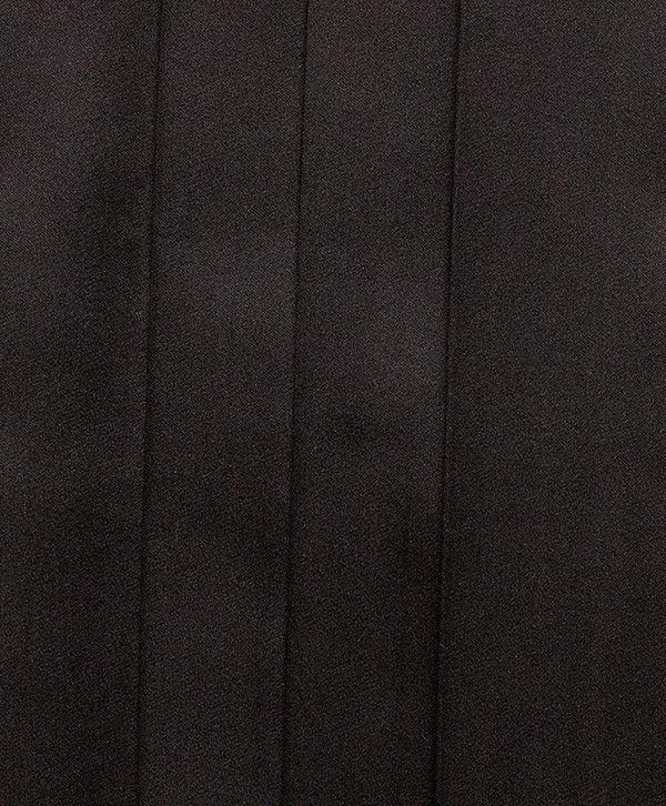 David Donahue CH100001 | Black Satin Self-tie Bow Tie & Cummerbund Set Accessories