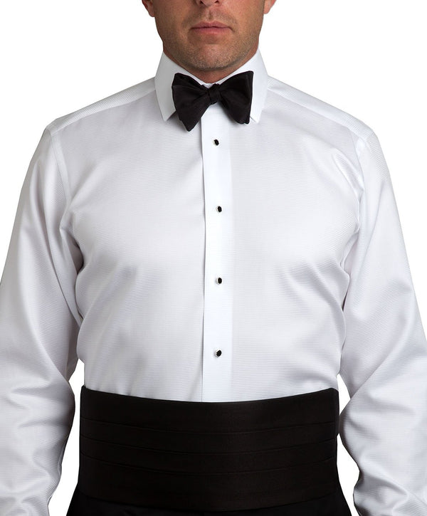 David Donahue CH110001 | Black Faille Self-tie Bow Tie & Cummerbund Set Accessories