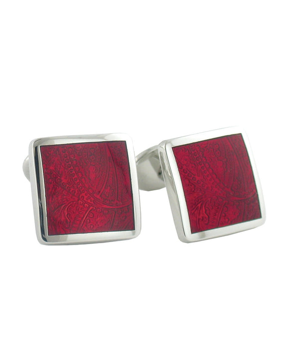 david donahue CL030402 | Sterling Silver Paisley Wine Cufflinks Accessories