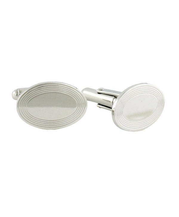 david donahue CL126602 | Sterling Silver Oval Engraved Cufflinks Accessories