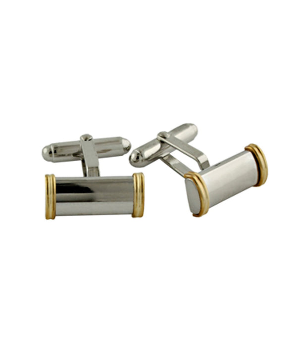 david donahue CL168235 | 14K Gold Trimmed Bar Cufflinks Accessories