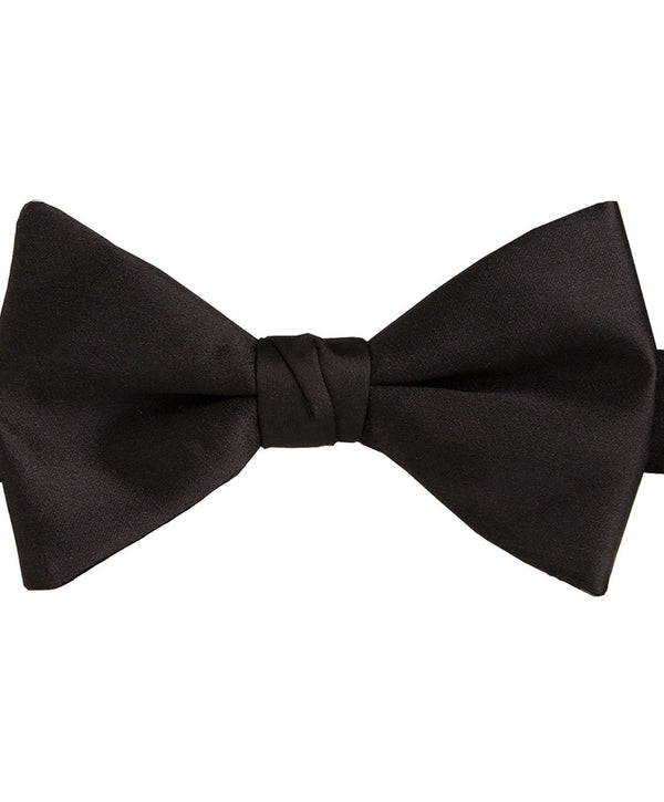 David Donahue CP100001 | Black Satin Pre-tied Bow Tie & Cummerbund Set Accessories
