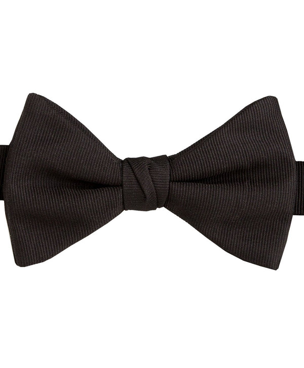 David Donahue CP110001 | Black Faille Pre-tied Bow Tie & Cummerbund Set Accessories