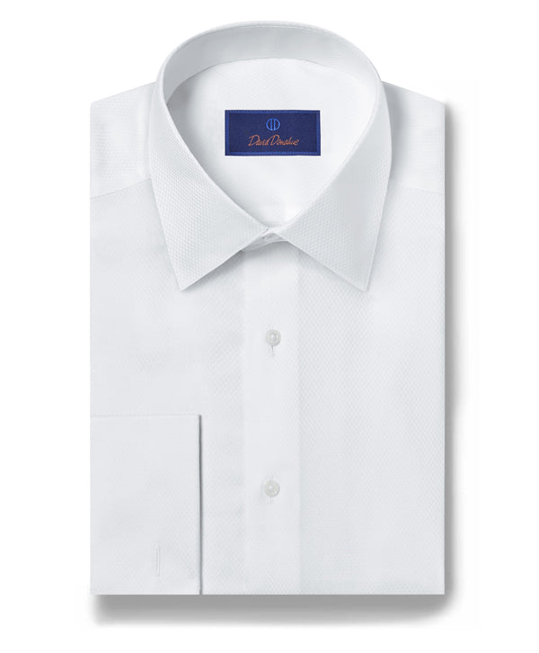 david donahue FS835110 | Boxed French Cuff Formal Shirt Shirt