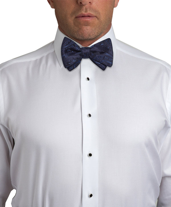 David Donahue HT07587412 | Navy Paisley Self-Tie Bow Tie Accessories