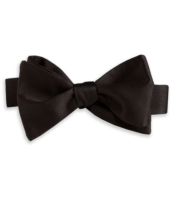 david donahue HT100001 | Black Satin Self-tie Bow Tie Accessories