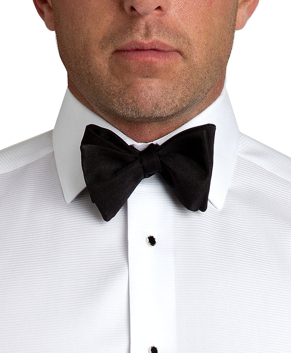 David Donahue HT110001 | Black Faille Self-tie Bow Tie Accessories