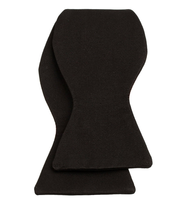 David Donahue HT110001 | Black Faille Self-tie Bow Tie Accessories